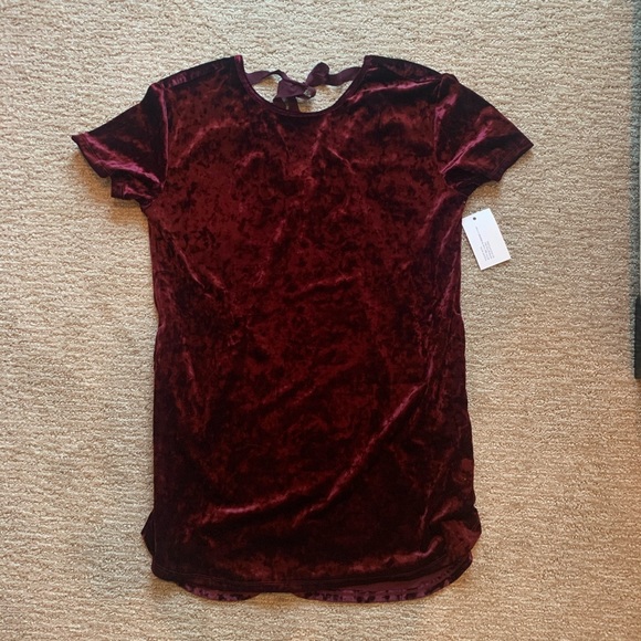 NWT Z Supply crushed velour tie back dress - Picture 3 of 5